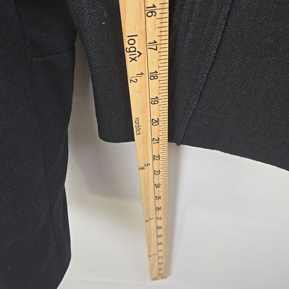 Banana Republic Military Style Women’s Black Jacket Sz 8 Wool Career Work - Picture 10 of 12